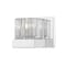 Z-Lite Fallon 1 Light Wall Sconce, Chrome & Clear Ribbed, Frosted 468-1S-CH-LED - alternate 1